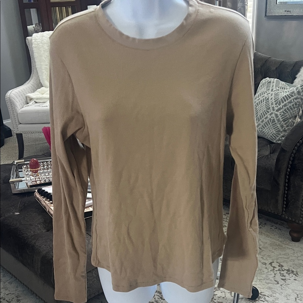 Skims cotton jersey ribbed Tshirt